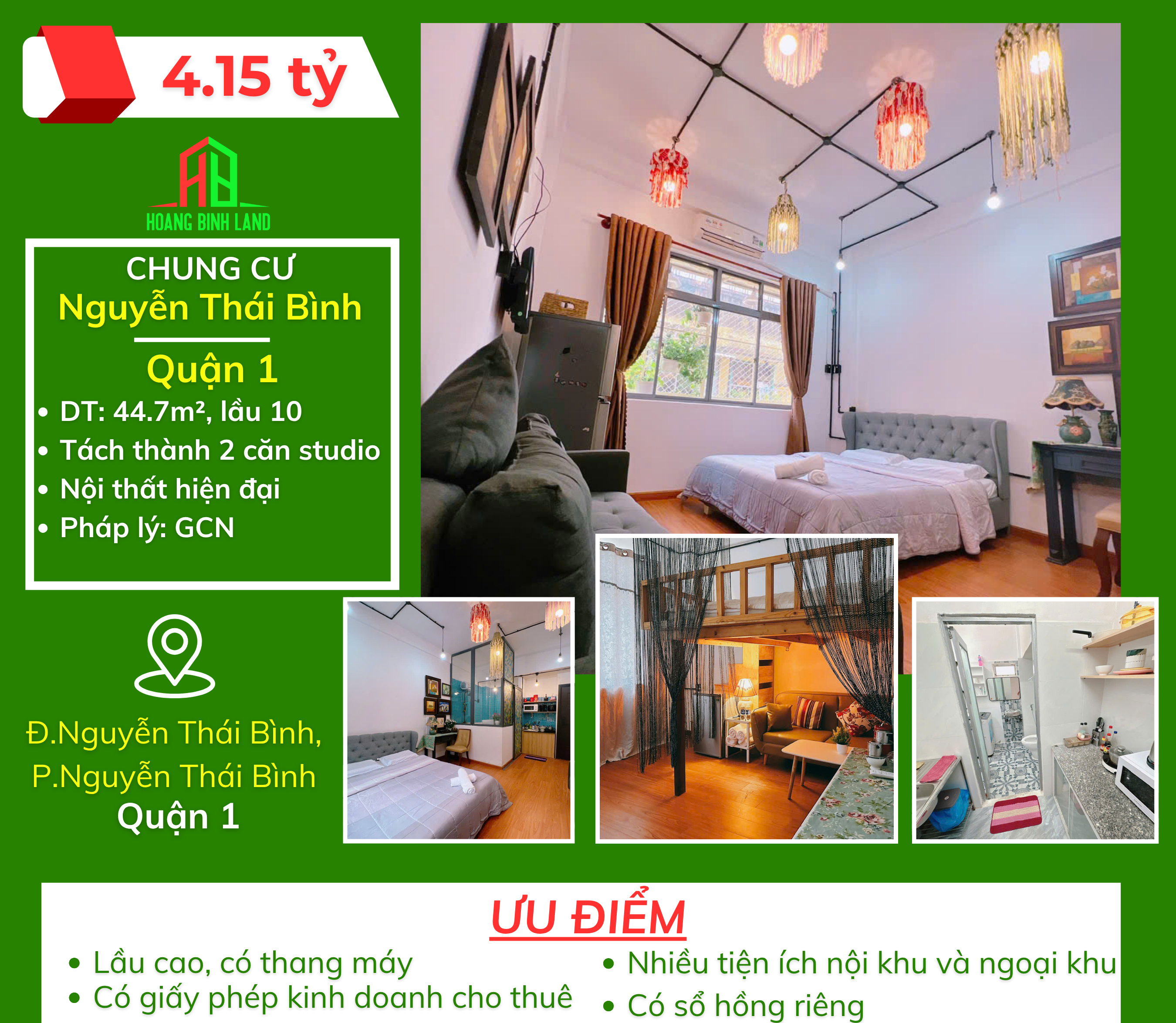CHUNG CƯ NGUYỄN THÁI BÌNH - QUẬN 1