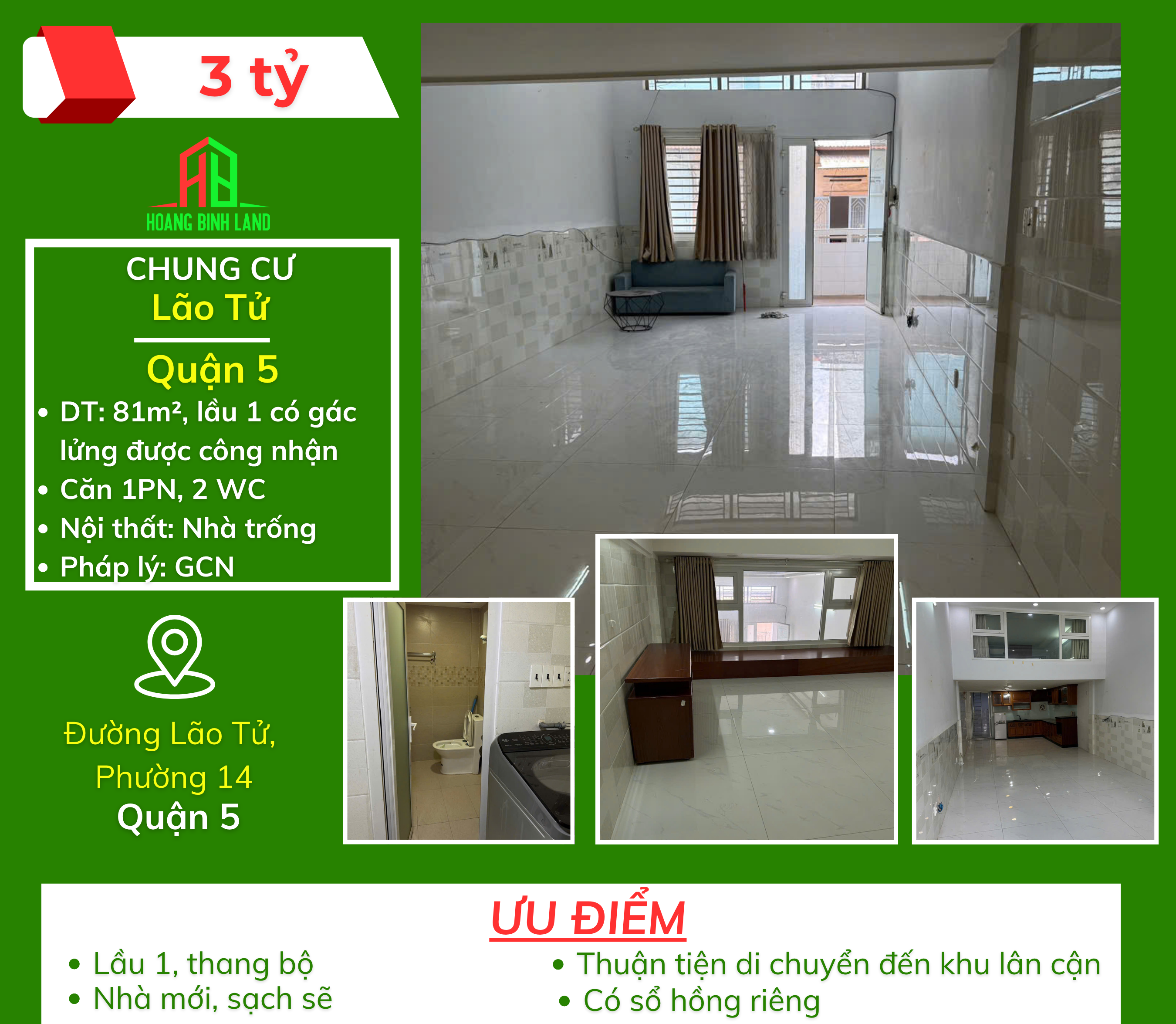 CHUNG CƯ LÃO TỬ - QUẬN 5