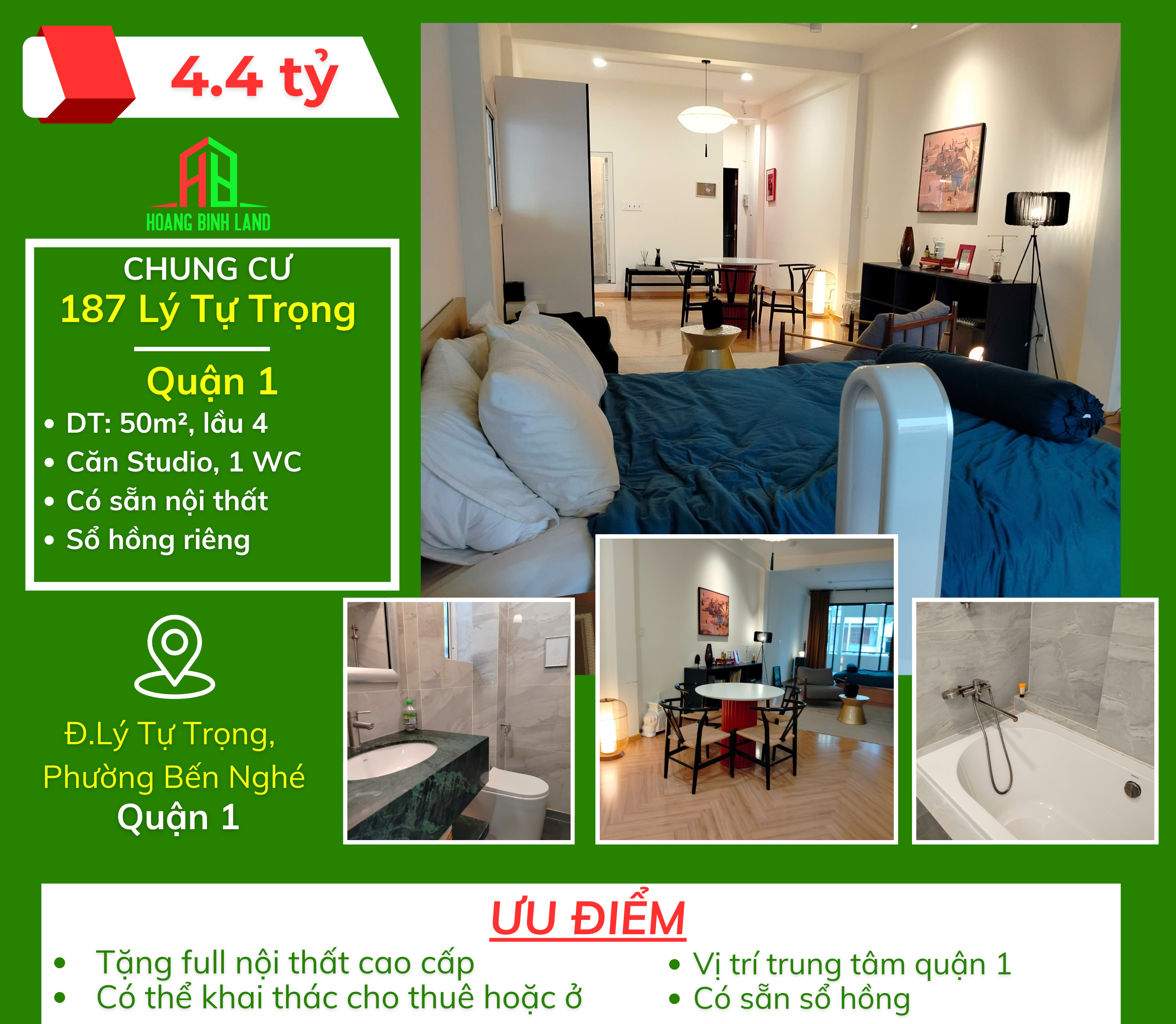 CHUNG CƯ 187 LÝ TỰ TRỌNG - QUẬN `